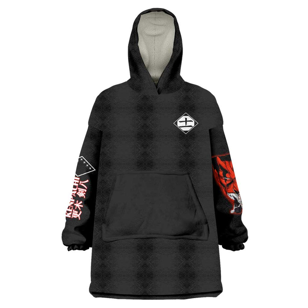 Zaraki Kenpachi V4 Bleach Wearable Blanket Hoodie Anime Style