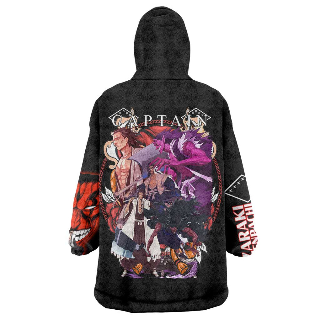 Zaraki Kenpachi V4 Bleach Wearable Blanket Hoodie Anime Style