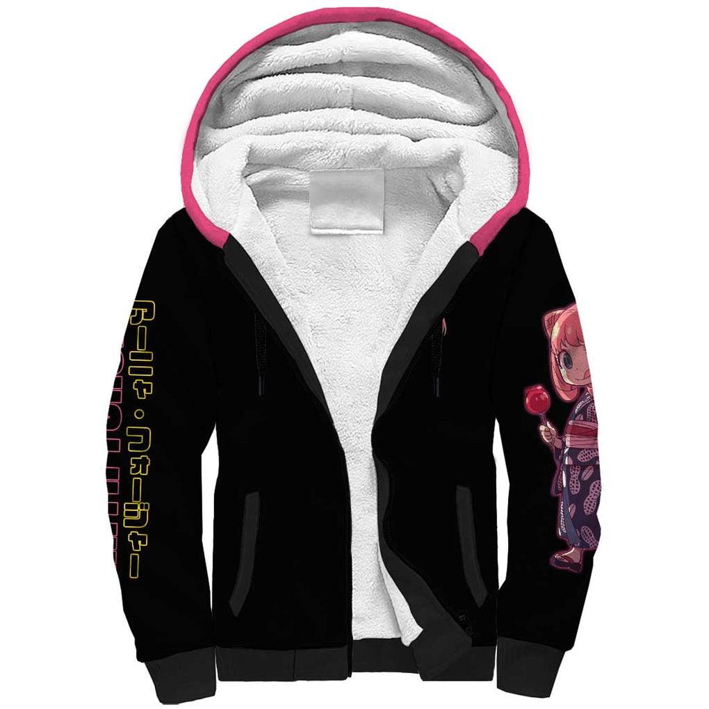 Anya Forger V2 Spy x Family Sherpa Hoodie Anime Style