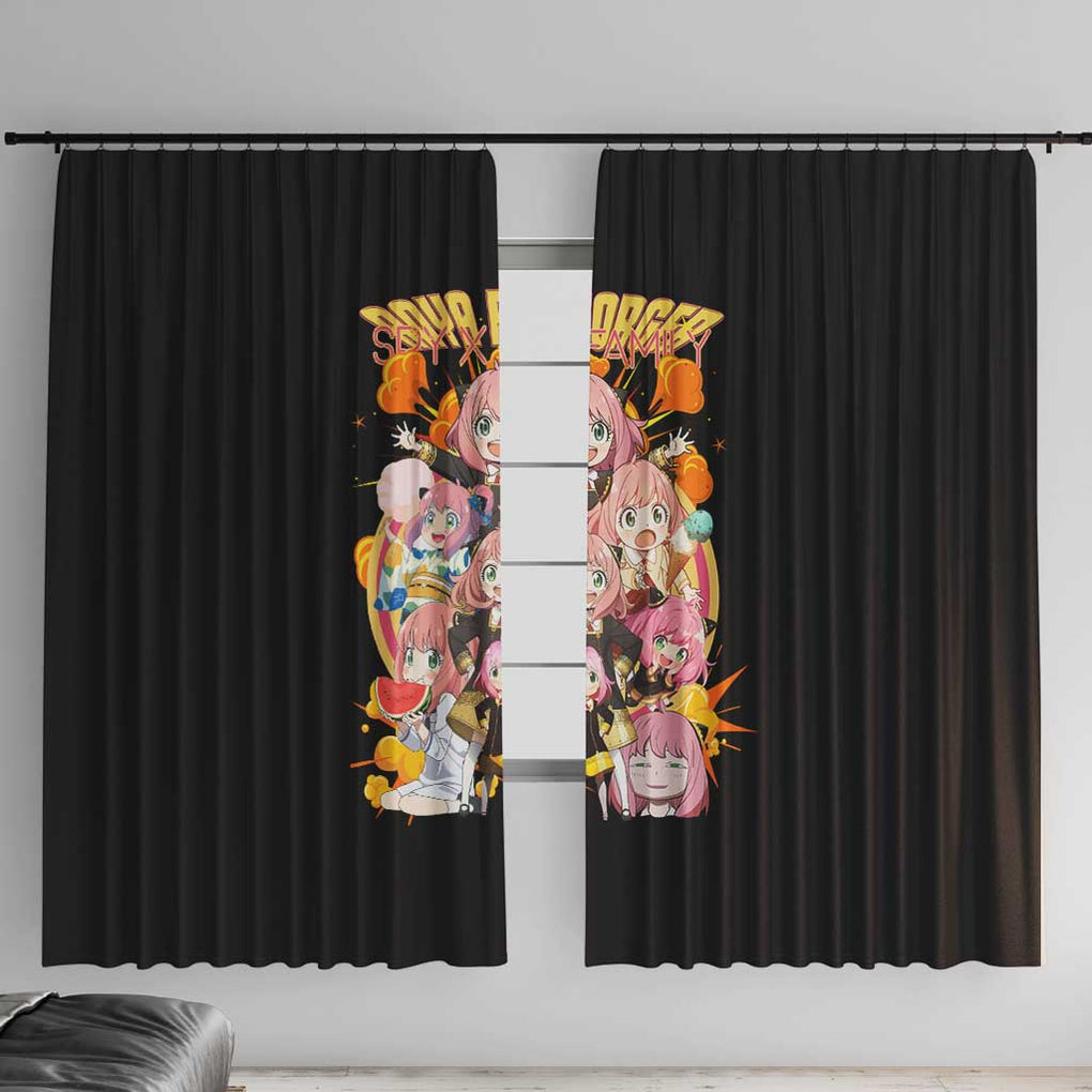 Anya Forger V2 Spy x Family Window Curtain Anime Style
