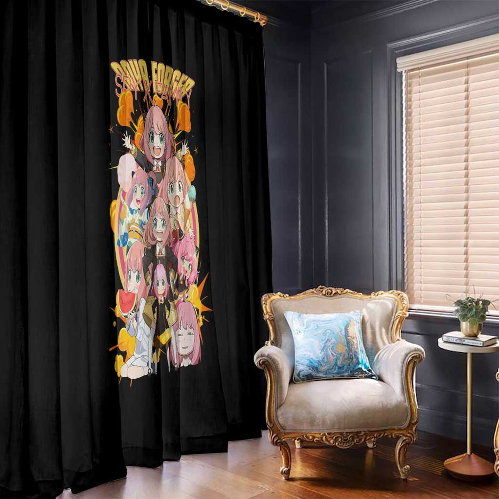 Anya Forger V2 Spy x Family Window Curtain Anime Style