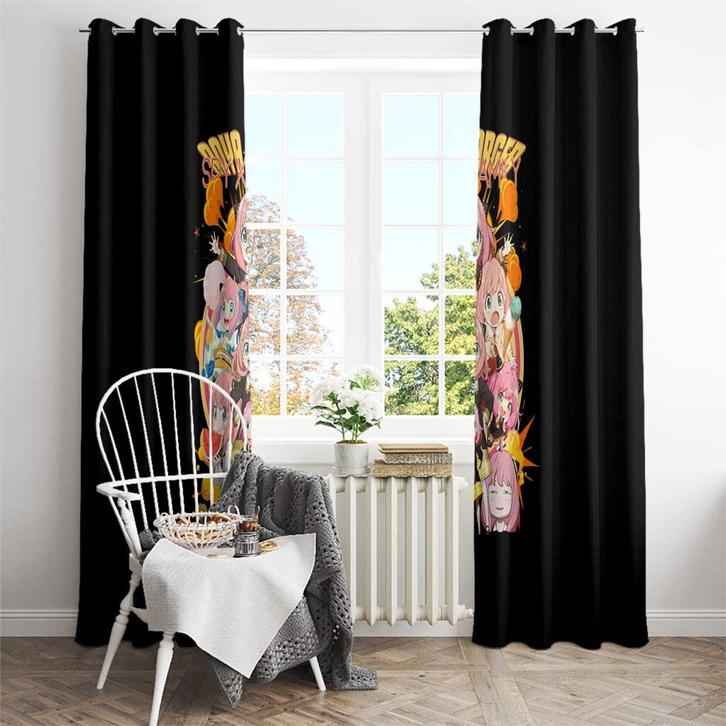 Anya Forger V2 Spy x Family Window Curtain Anime Style