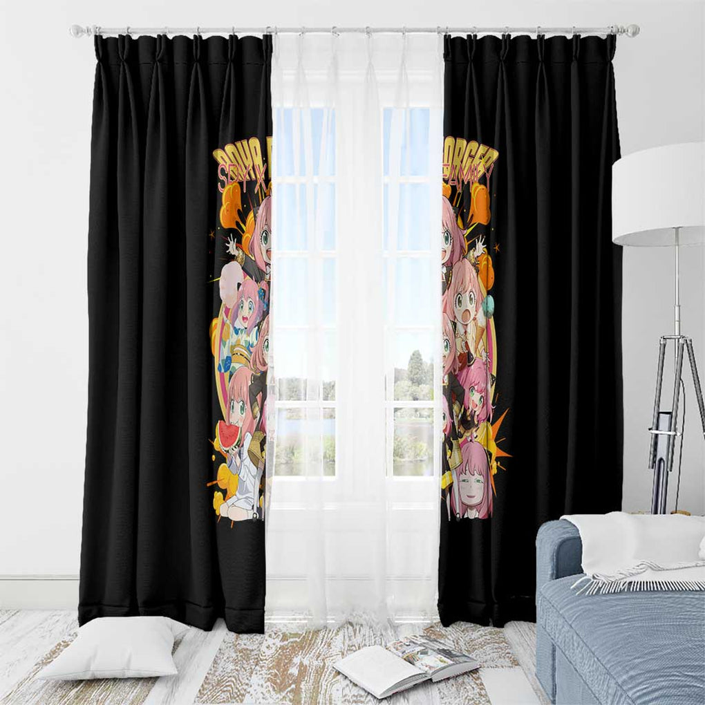 Anya Forger V2 Spy x Family Window Curtain Anime Style