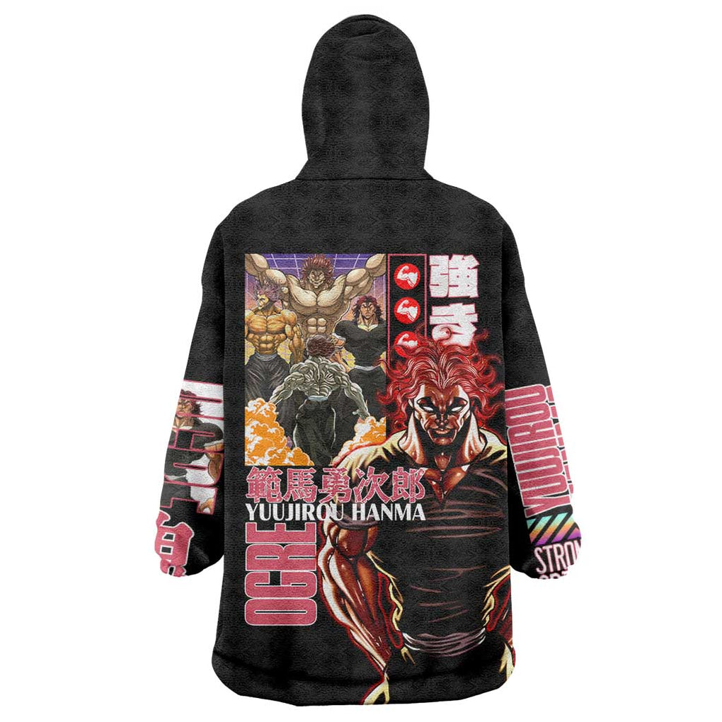 Yuujirou Hanma Baki Wearable Blanket Hoodie Anime Style