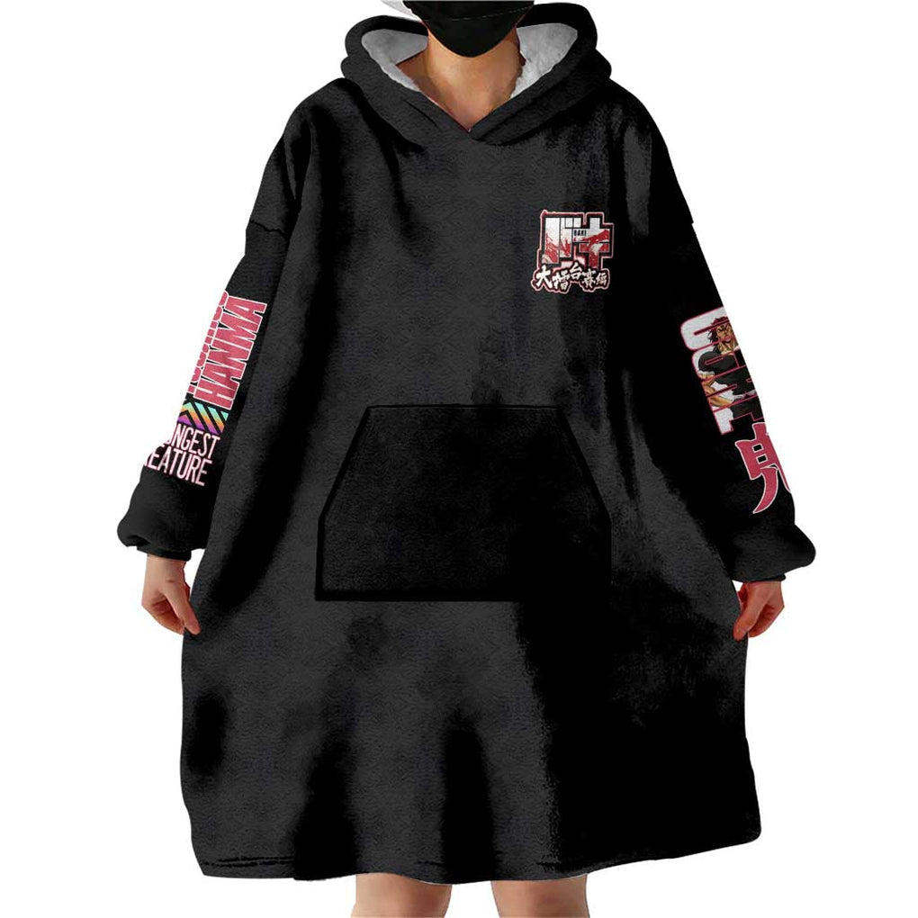 Yuujirou Hanma Baki Wearable Blanket Hoodie Anime Style