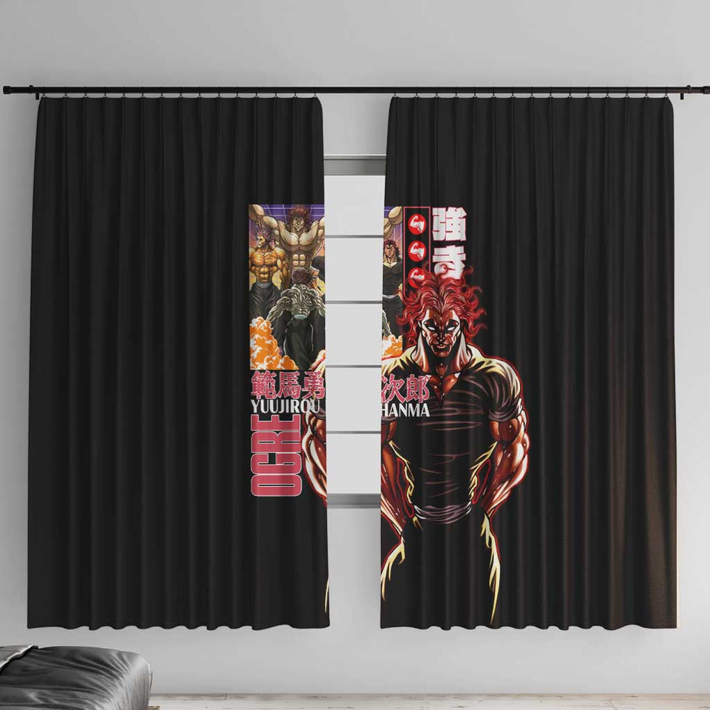 Yuujirou Hanma Baki Window Curtain Anime Style