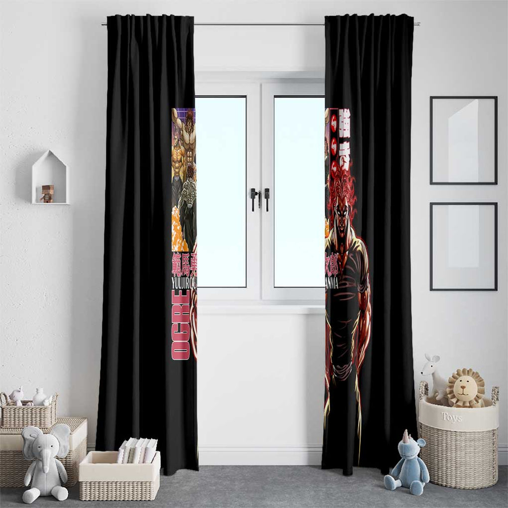 Yuujirou Hanma Baki Window Curtain Anime Style
