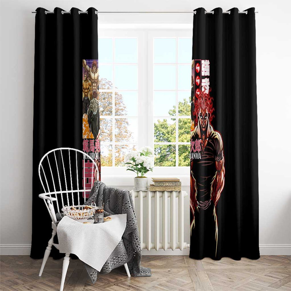 Yuujirou Hanma Baki Window Curtain Anime Style