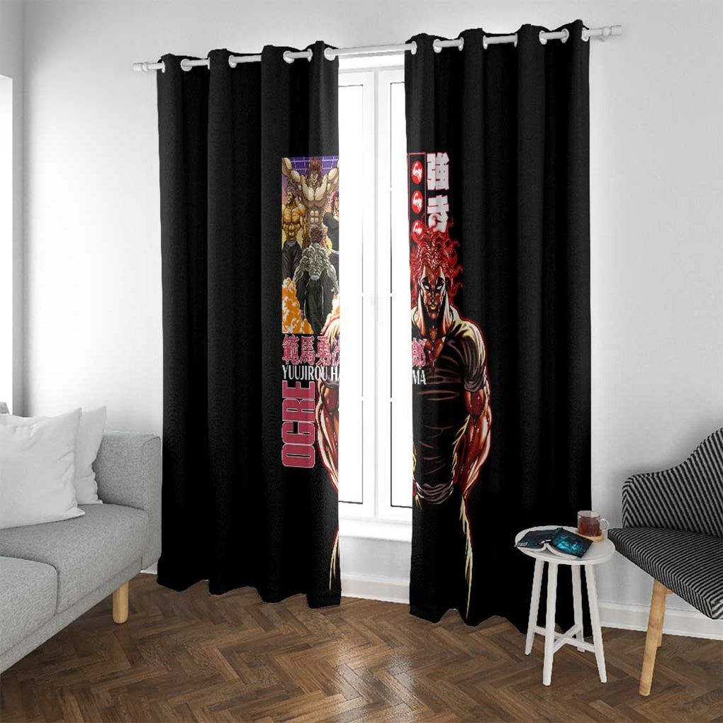 Yuujirou Hanma Baki Window Curtain Anime Style