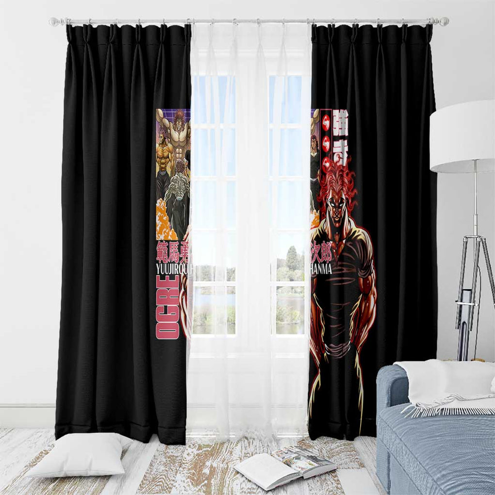 Yuujirou Hanma Baki Window Curtain Anime Style