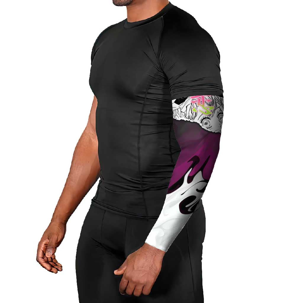 Mitsuri Kanroji Demon Slayer Manga Collage Arm Sleeves with Pink and Purple Love Hashira Aesthetic - The Mazicc