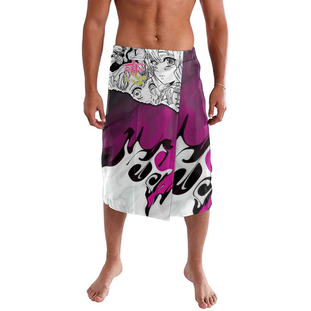 Mitsuri Kanroji Demon Slayer Manga Collage Lavalava with Pink and Purple Love Hashira Aesthetic - The Mazicc