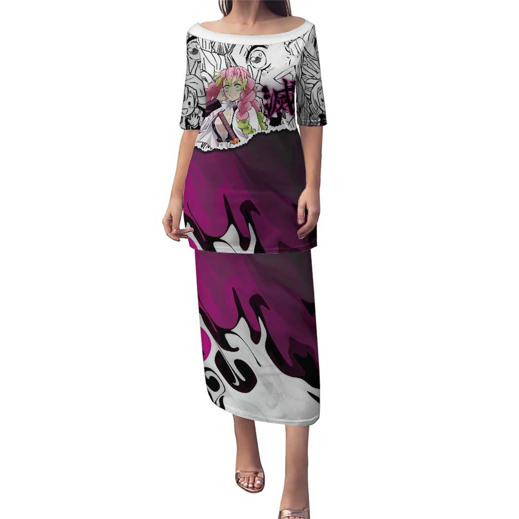 Mitsuri Kanroji Demon Slayer Manga Collage Puletasi with Pink and Purple Love Hashira Aesthetic - The Mazicc