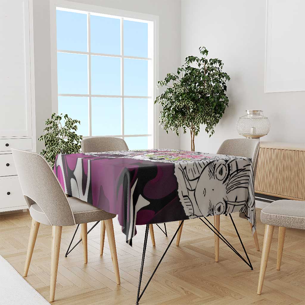 Mitsuri Kanroji Demon Slayer Manga Collage Tablecloth with Pink and Purple Love Hashira Aesthetic - The Mazicc
