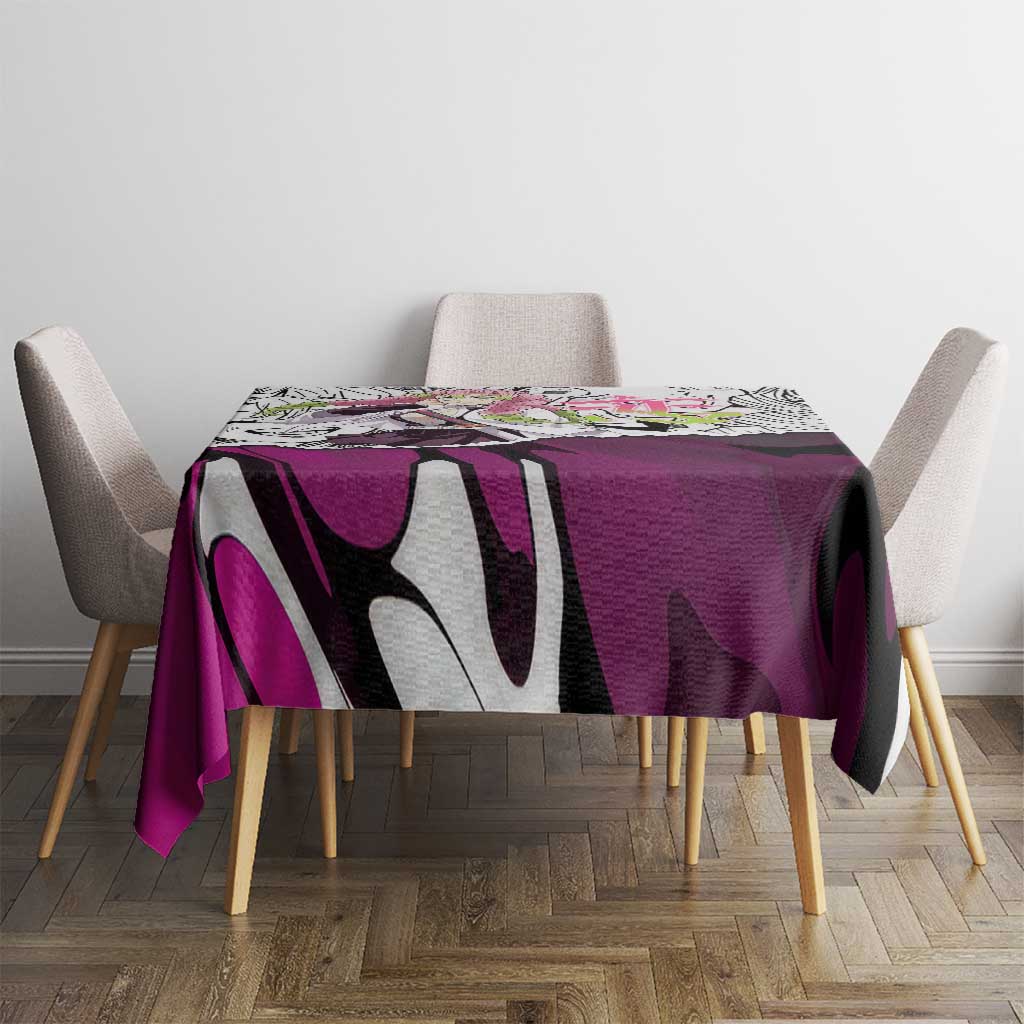 Mitsuri Kanroji Demon Slayer Manga Collage Tablecloth with Pink and Purple Love Hashira Aesthetic - The Mazicc