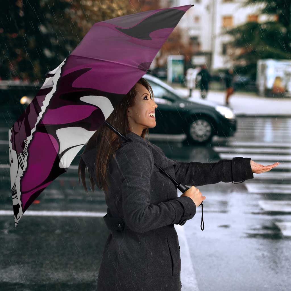 Mitsuri Kanroji Demon Slayer Manga Collage Umbrella with Pink and Purple Love Hashira Aesthetic - The Mazicc