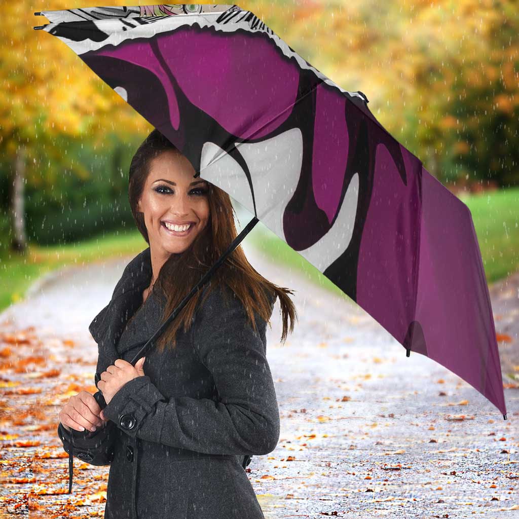 Mitsuri Kanroji Demon Slayer Manga Collage Umbrella with Pink and Purple Love Hashira Aesthetic - The Mazicc