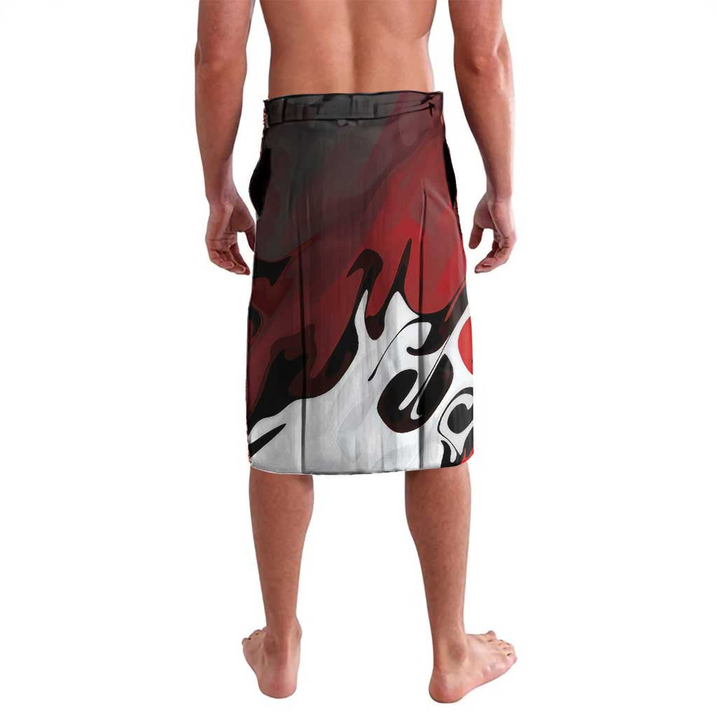 Kyojuro Rengoku Demon Slayer Flame Hashira Design Lavalava with Manga Panels and Fiery Sword Artwork - The Mazicc