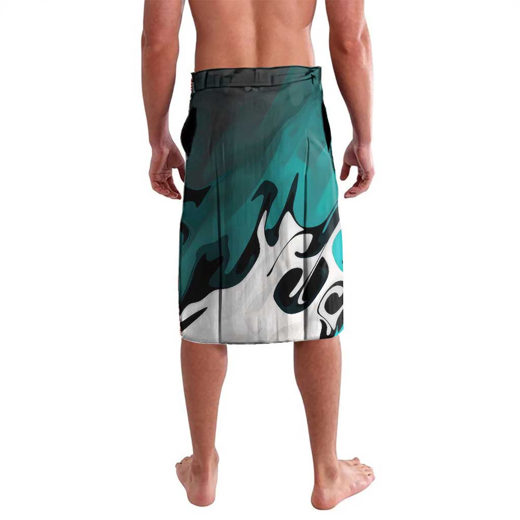 Muichiro Tokito Demon Slayer Mist Hashira Design Lavalava with Manga Panels and Teal Sword Art - The Mazicc