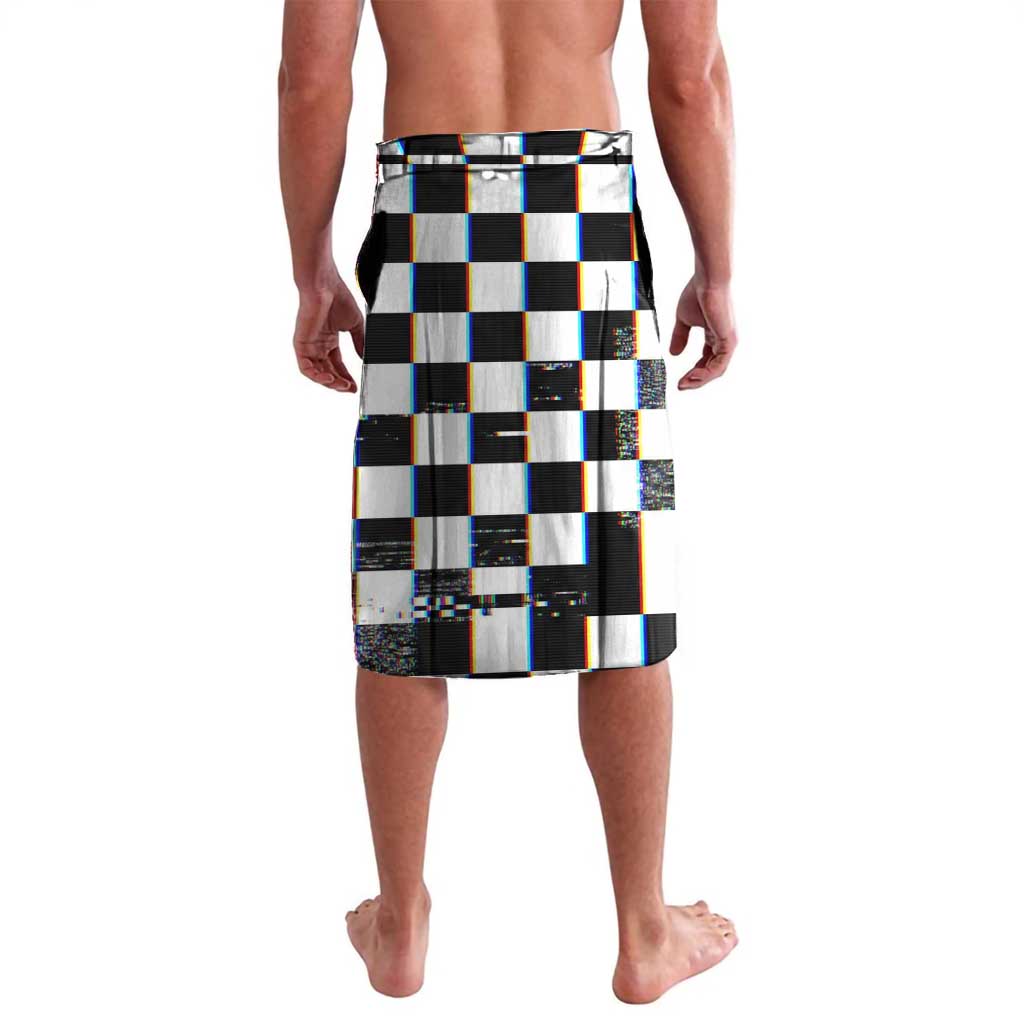 Tokyo Ghoul Kaneki Ken Lavalava Glitchcore Anime Style with Dark Checker Pattern