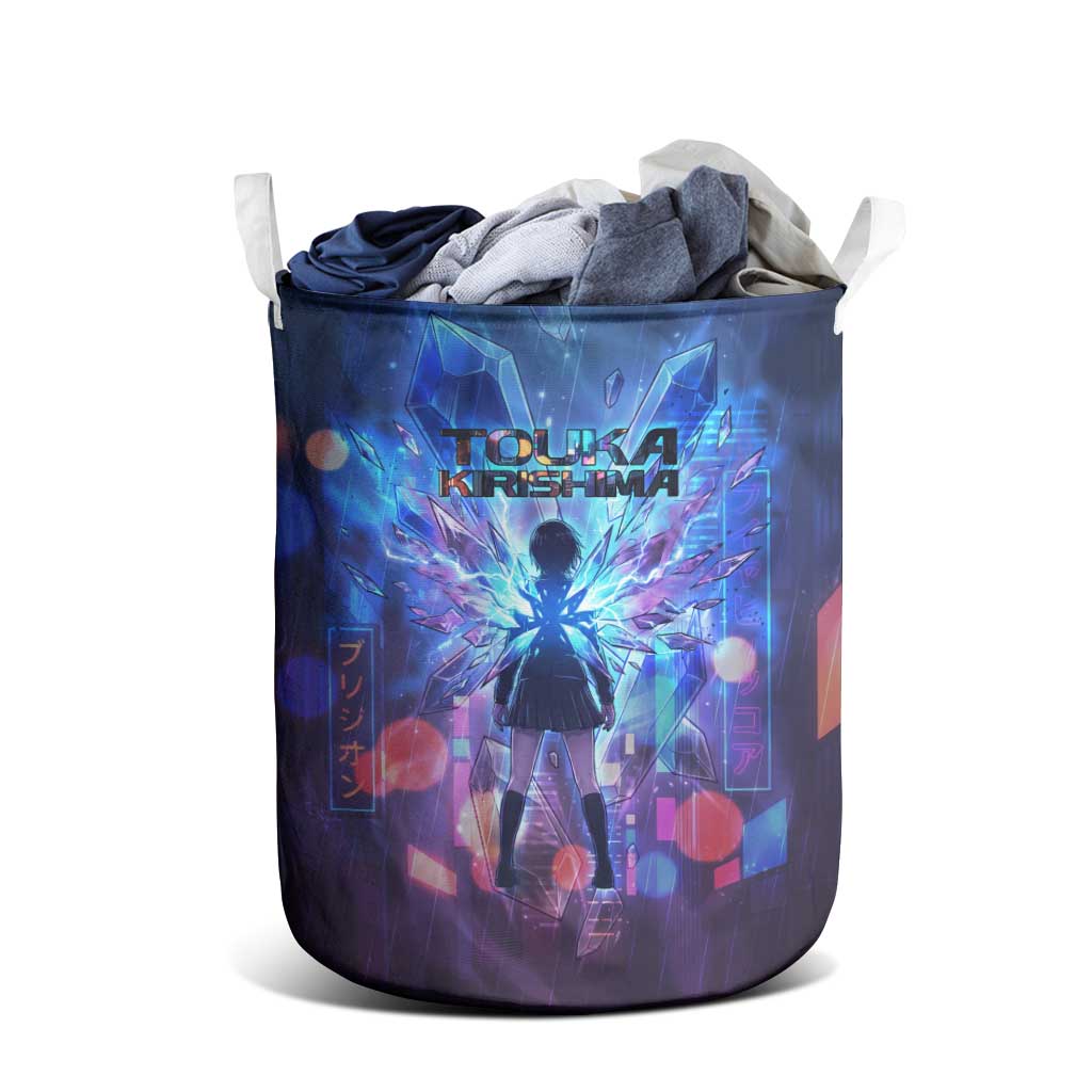 Touka Kirishima Tokyo Ghoul Laundry Basket Cyberpunk Neon Style with Crystal Wings Effect
