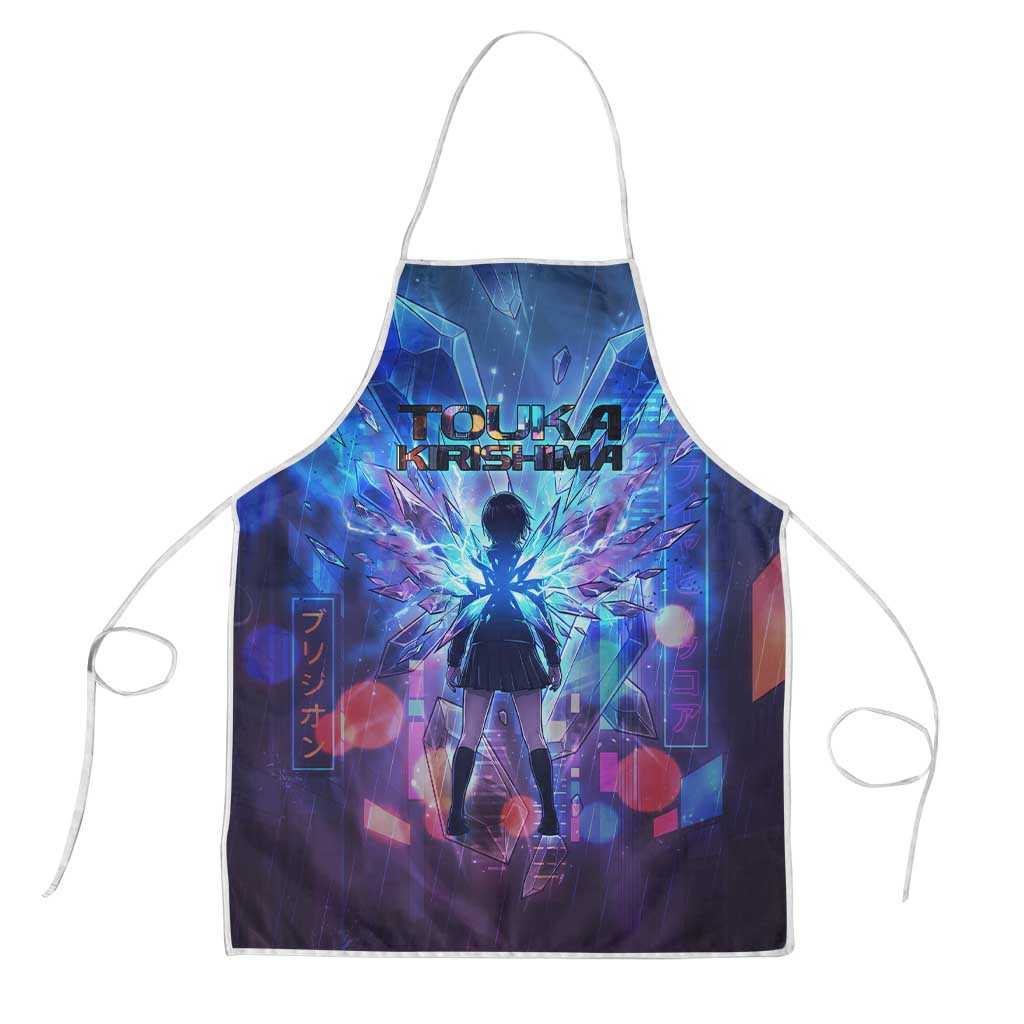 Touka Kirishima Tokyo Ghoul Apron Cyberpunk Neon Style with Crystal Wings Effect
