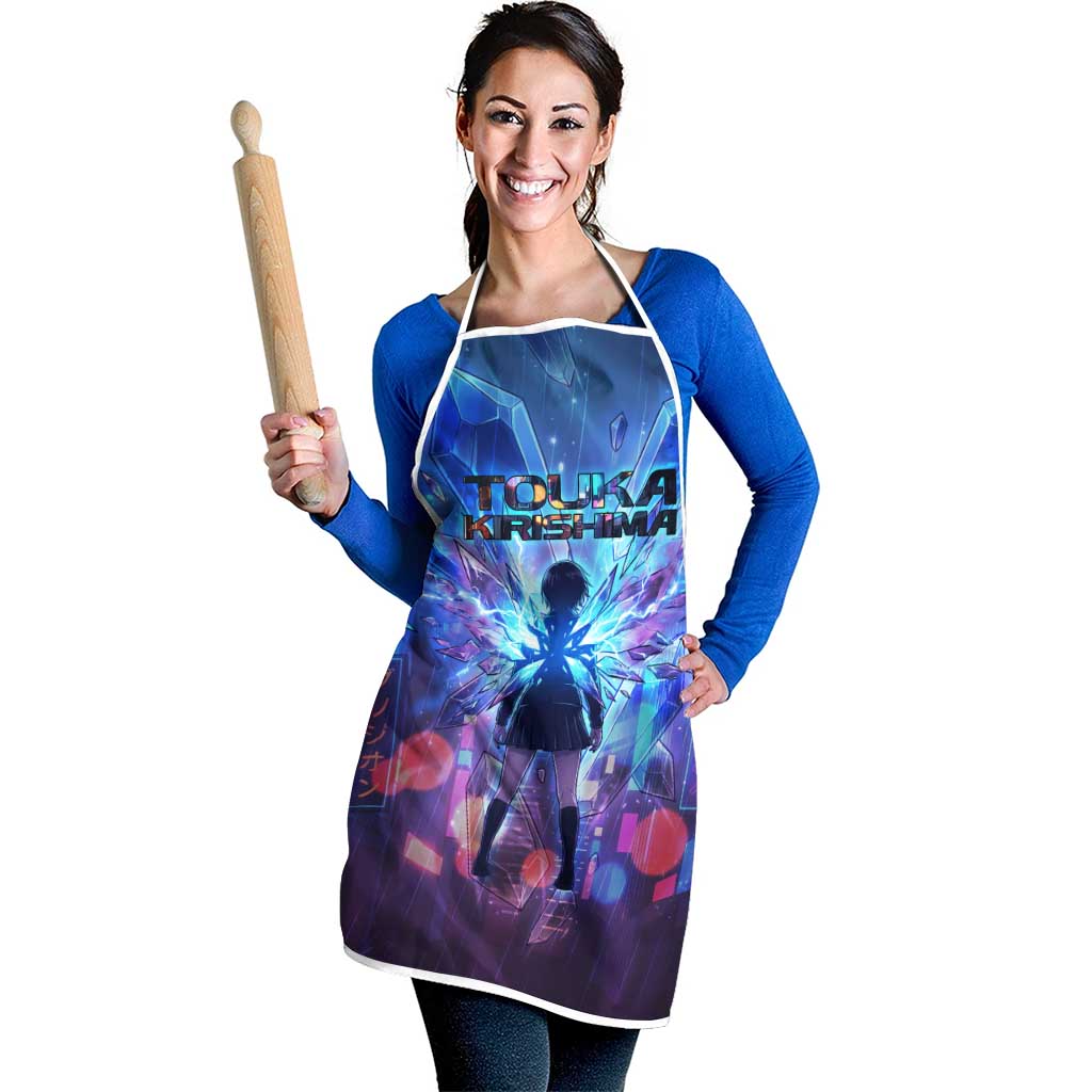 Touka Kirishima Tokyo Ghoul Apron Cyberpunk Neon Style with Crystal Wings Effect