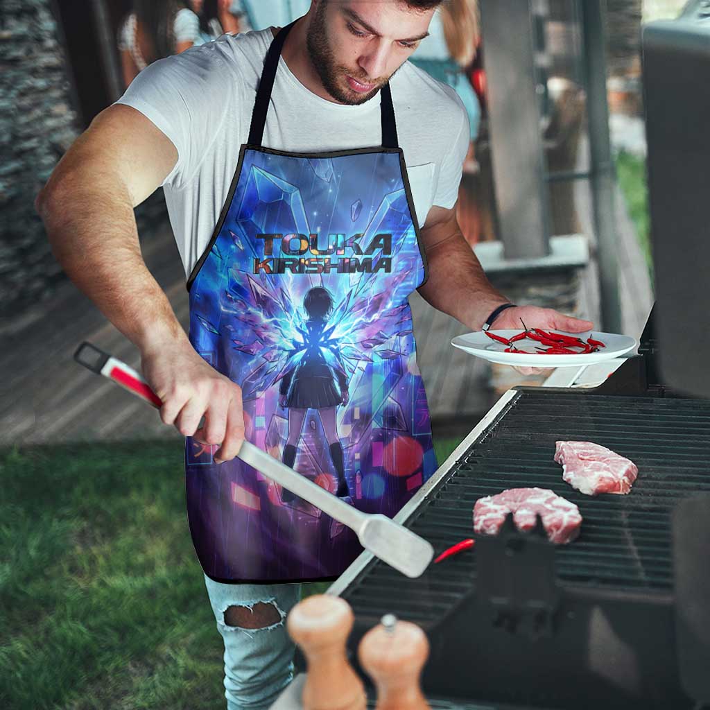 Touka Kirishima Tokyo Ghoul Apron Cyberpunk Neon Style with Crystal Wings Effect