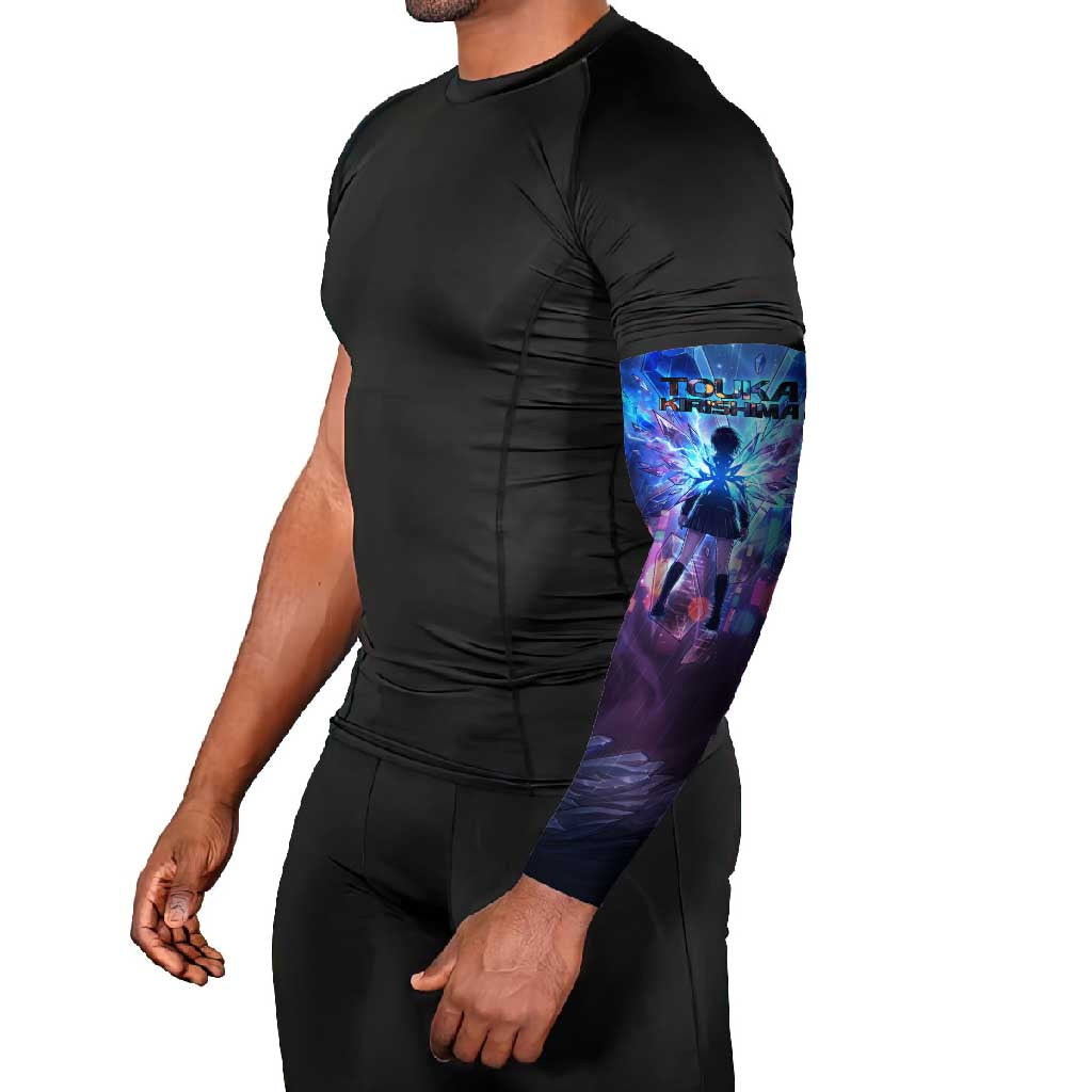 Touka Kirishima Tokyo Ghoul Arm Sleeves Cyberpunk Neon Style with Crystal Wings Effect