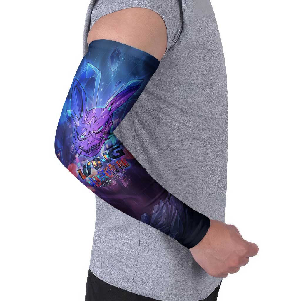 Touka Kirishima Tokyo Ghoul Arm Sleeves Cyberpunk Neon Style with Crystal Wings Effect
