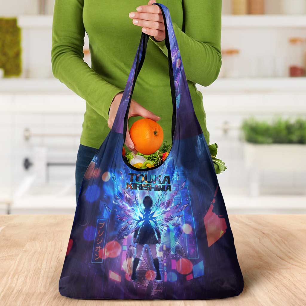 Touka Kirishima Tokyo Ghoul Grocery Bag Cyberpunk Neon Style with Crystal Wings Effect