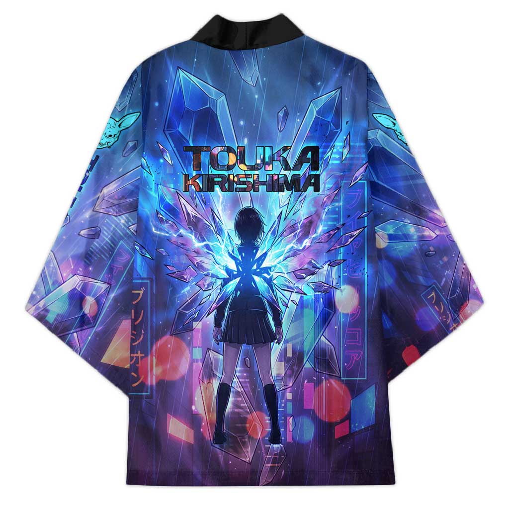 Touka Kirishima Tokyo Ghoul Kimono Cyberpunk Neon Style with Crystal Wings Effect