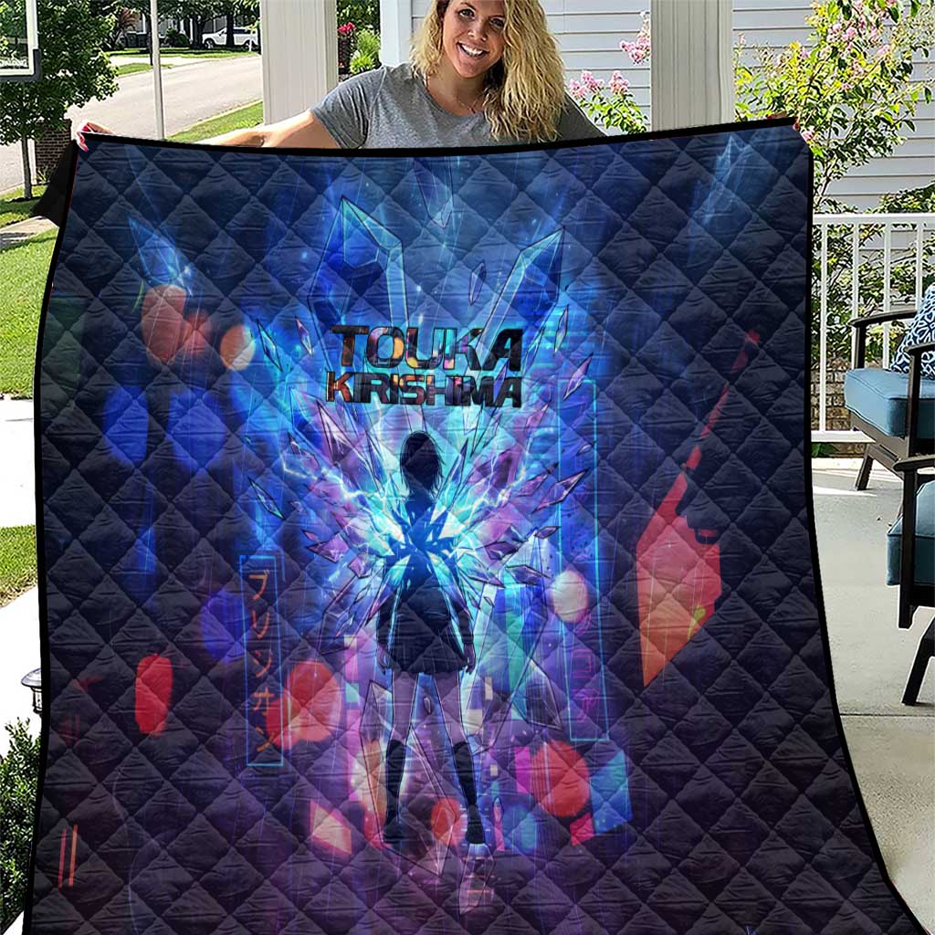 Touka Kirishima Tokyo Ghoul Quilt Cyberpunk Neon Style with Crystal Wings Effect