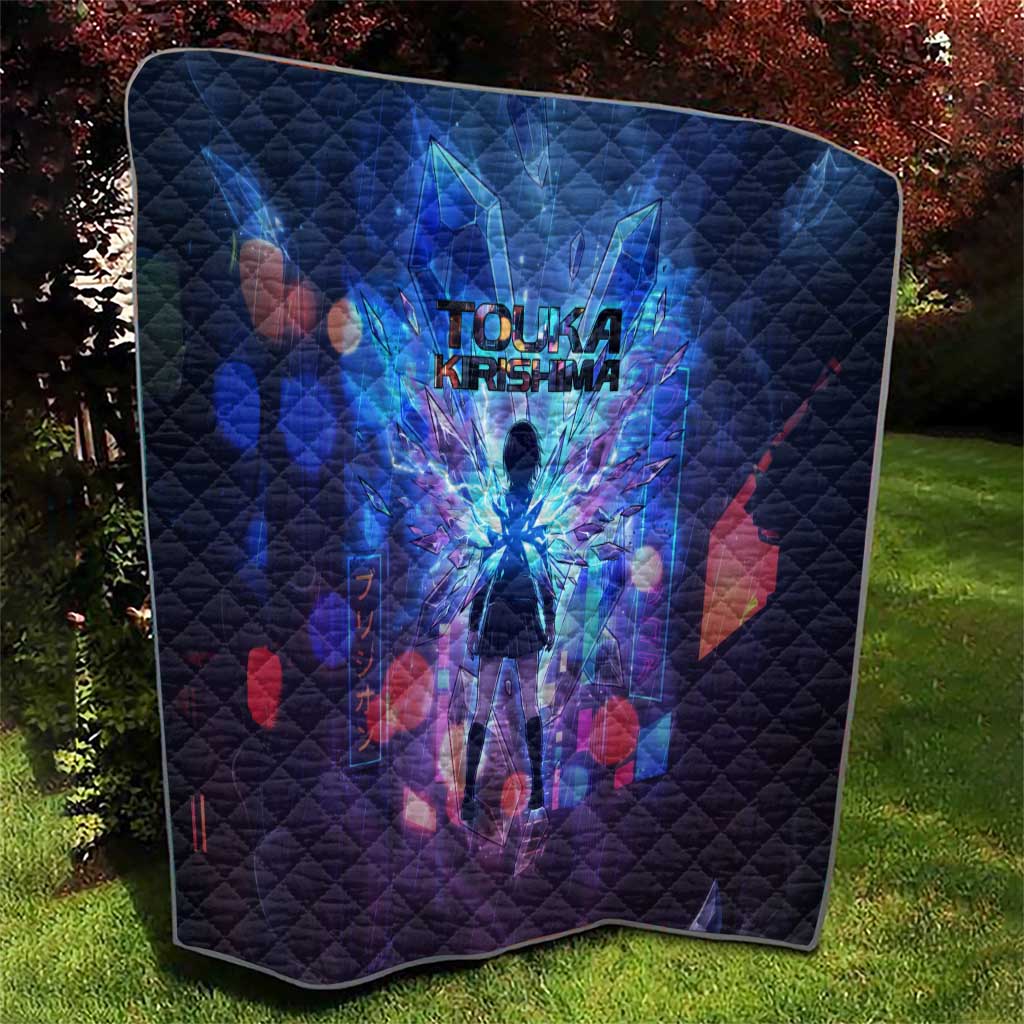 Touka Kirishima Tokyo Ghoul Quilt Cyberpunk Neon Style with Crystal Wings Effect