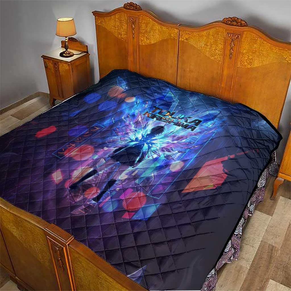 Touka Kirishima Tokyo Ghoul Quilt Cyberpunk Neon Style with Crystal Wings Effect
