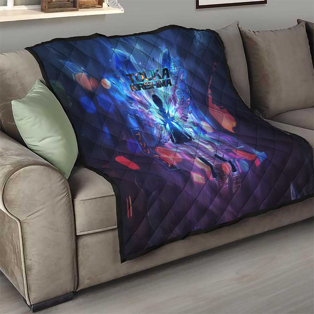 Touka Kirishima Tokyo Ghoul Quilt Cyberpunk Neon Style with Crystal Wings Effect