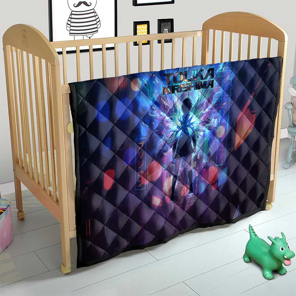 Touka Kirishima Tokyo Ghoul Quilt Cyberpunk Neon Style with Crystal Wings Effect