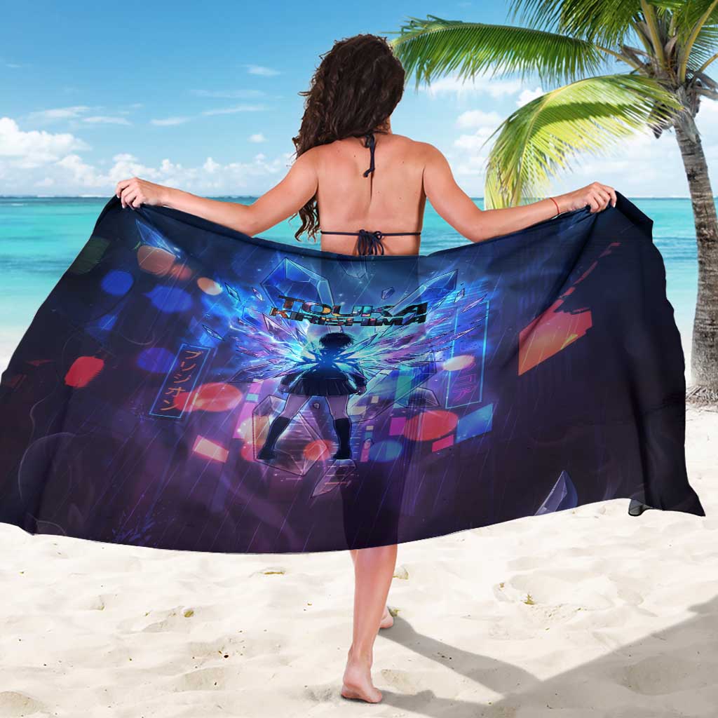 Touka Kirishima Tokyo Ghoul Sarong Cyberpunk Neon Style with Crystal Wings Effect
