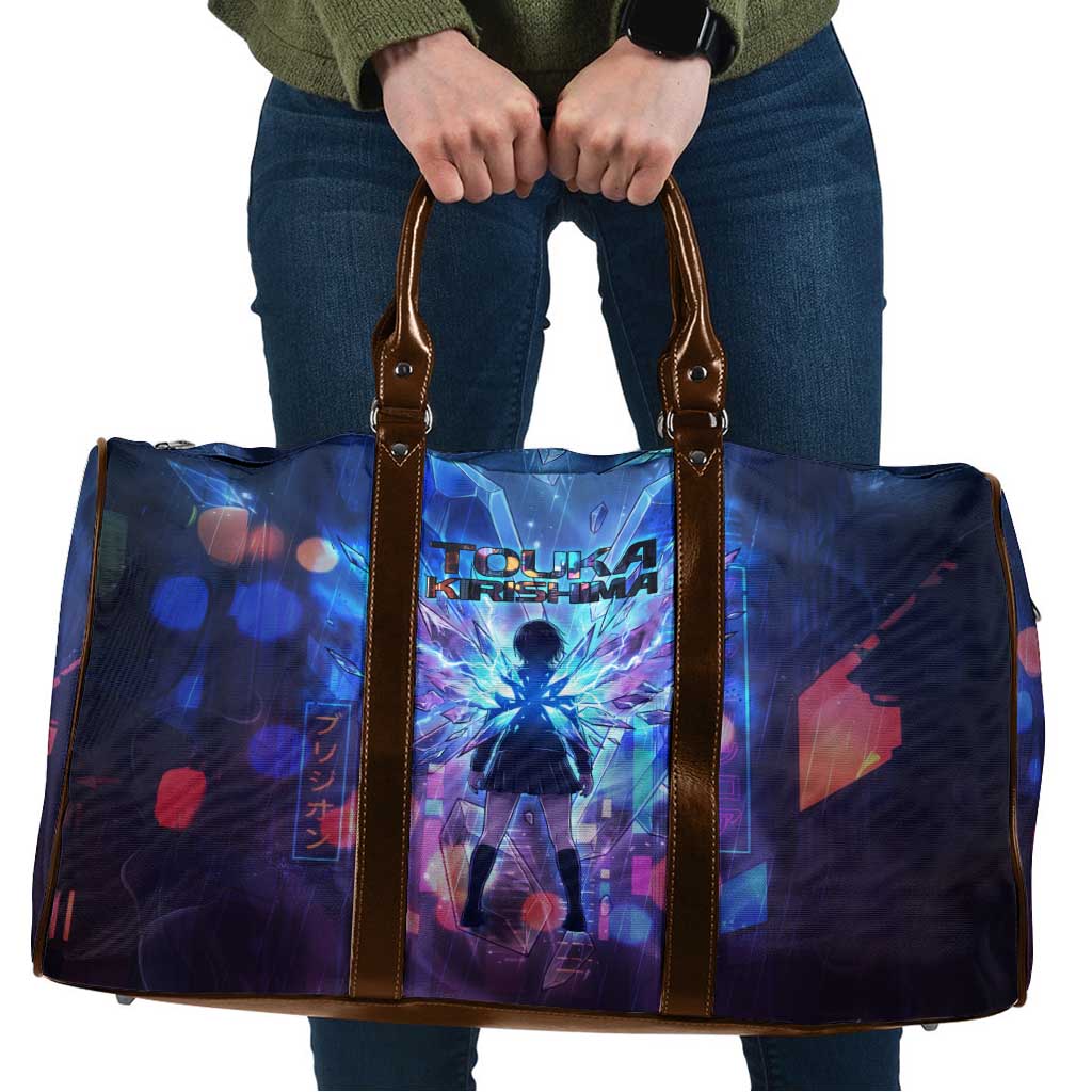 Touka Kirishima Tokyo Ghoul Travel Bag Cyberpunk Neon Style with Crystal Wings Effect