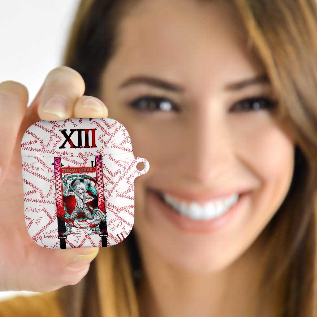 Juuzou Suzuya Tokyo Ghoul AirPods Case Grunge Anime Style with Roman Numeral Motif