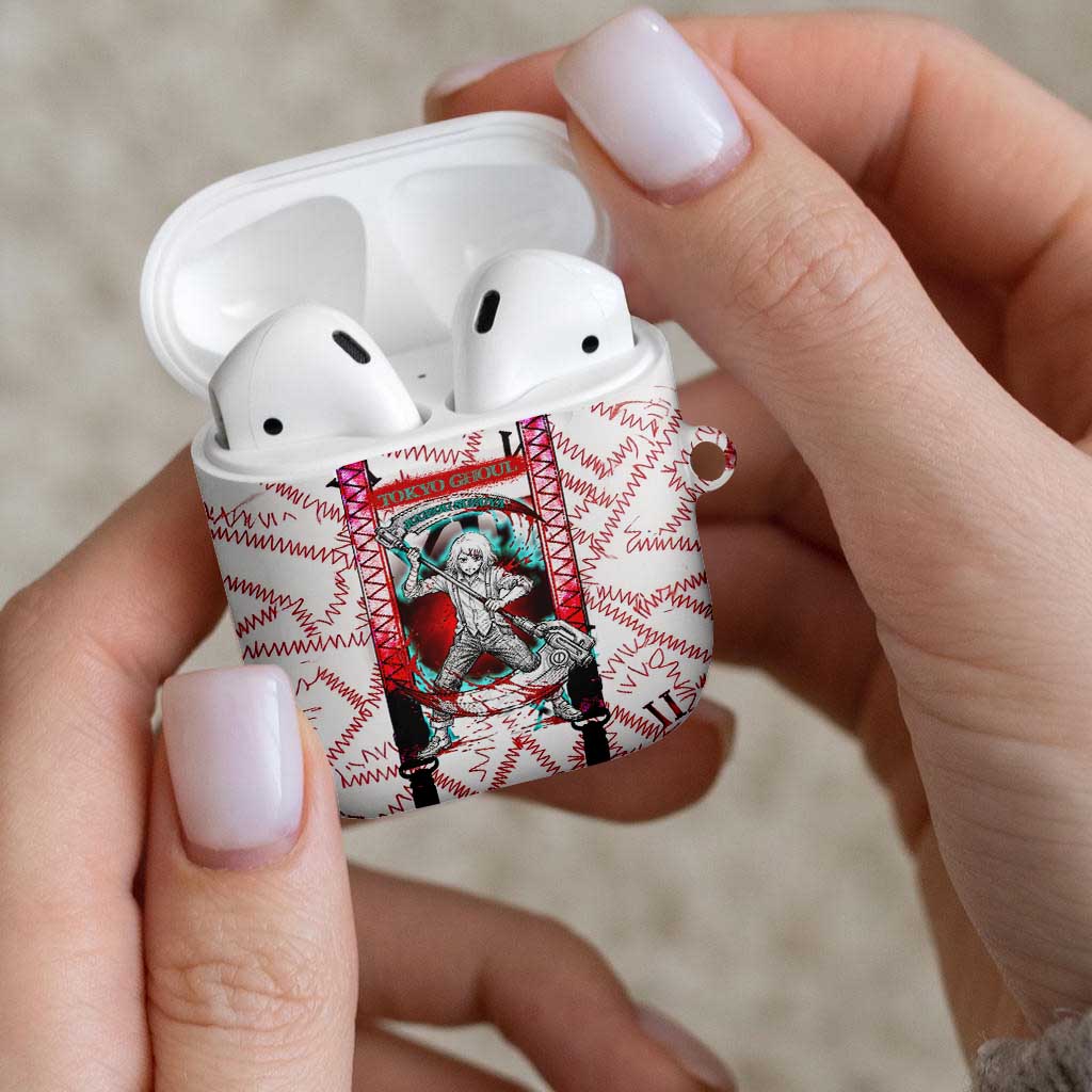 Juuzou Suzuya Tokyo Ghoul AirPods Case Grunge Anime Style with Roman Numeral Motif