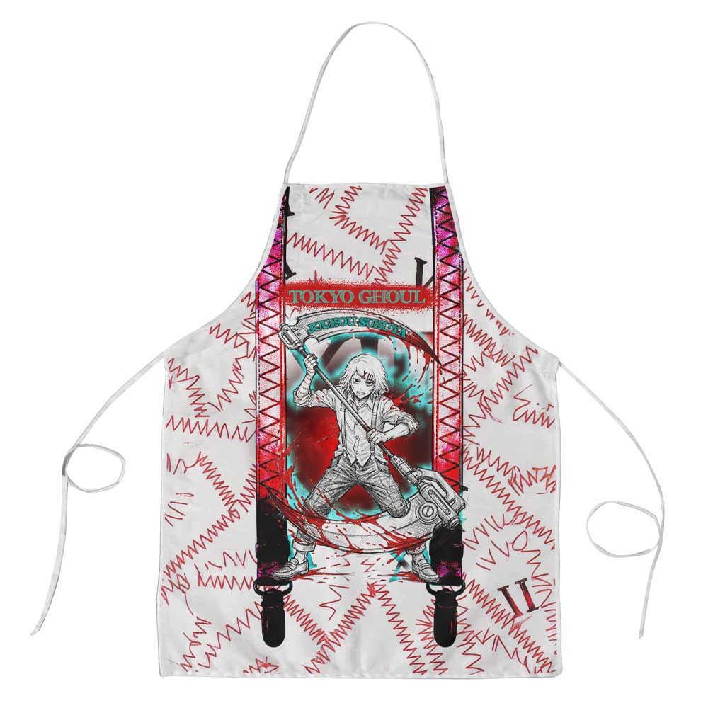 Juuzou Suzuya Tokyo Ghoul Apron Grunge Anime Style with Roman Numeral Motif