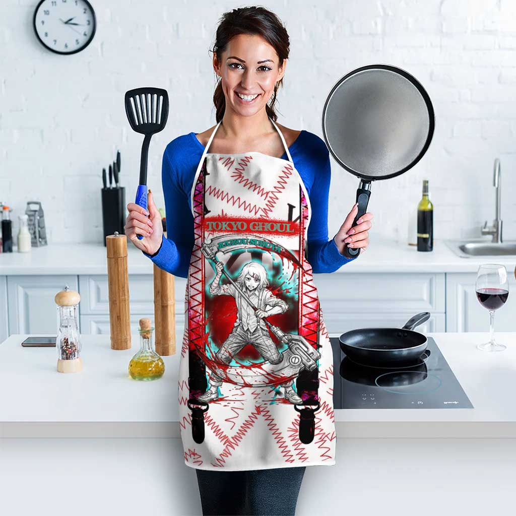 Juuzou Suzuya Tokyo Ghoul Apron Grunge Anime Style with Roman Numeral Motif