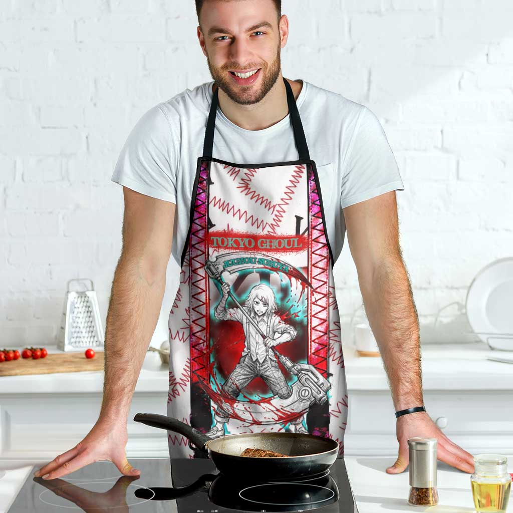 Juuzou Suzuya Tokyo Ghoul Apron Grunge Anime Style with Roman Numeral Motif