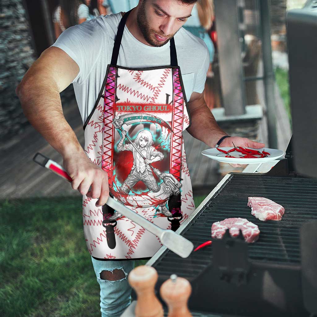 Juuzou Suzuya Tokyo Ghoul Apron Grunge Anime Style with Roman Numeral Motif