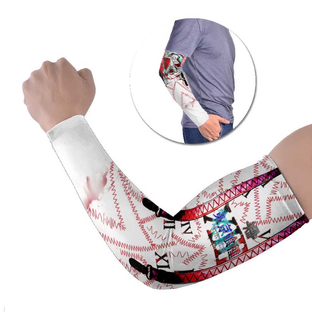 Juuzou Suzuya Tokyo Ghoul Arm Sleeves Grunge Anime Style with Roman Numeral Motif