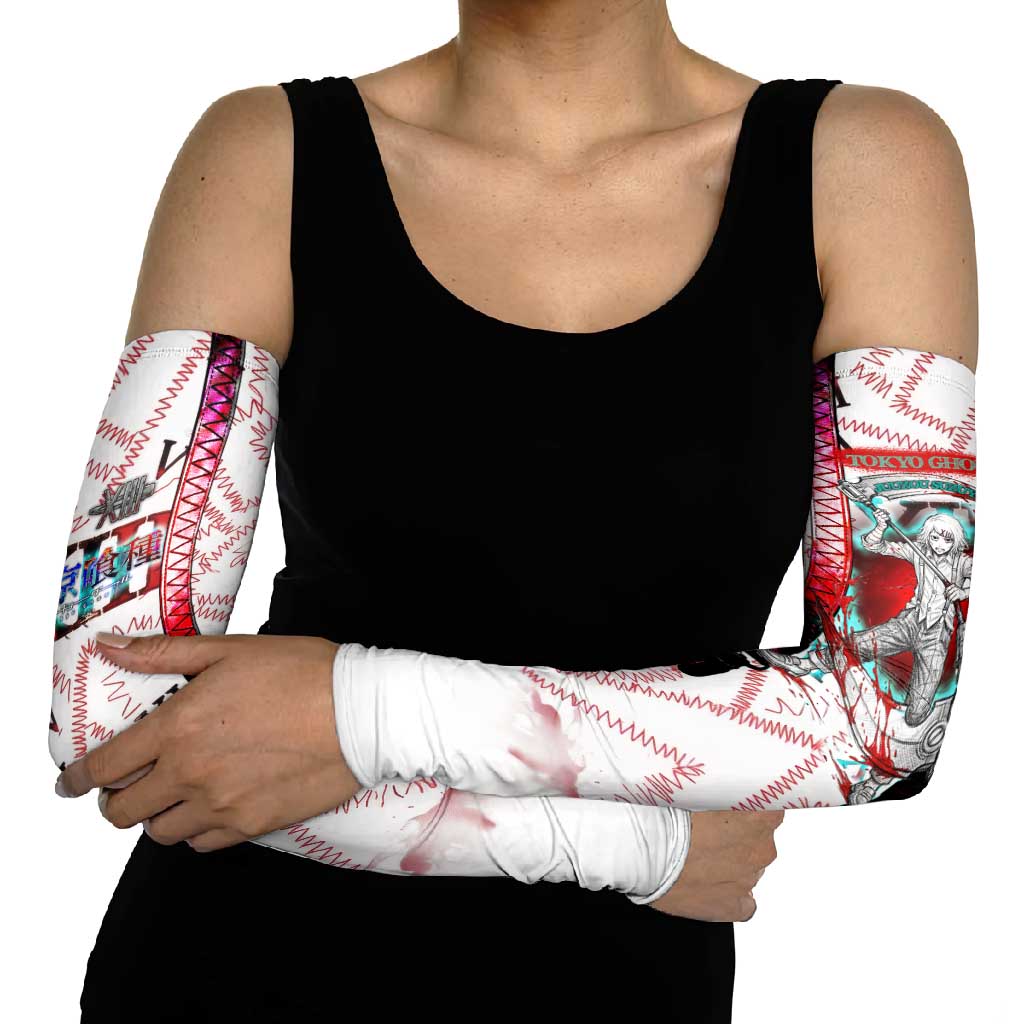 Juuzou Suzuya Tokyo Ghoul Arm Sleeves Grunge Anime Style with Roman Numeral Motif