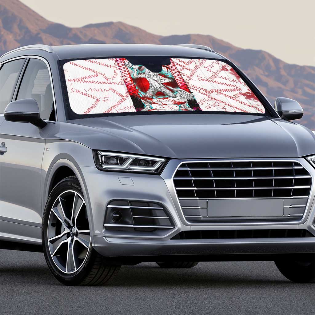 Juuzou Suzuya Tokyo Ghoul Auto Sun Shade Grunge Anime Style with Roman Numeral Motif
