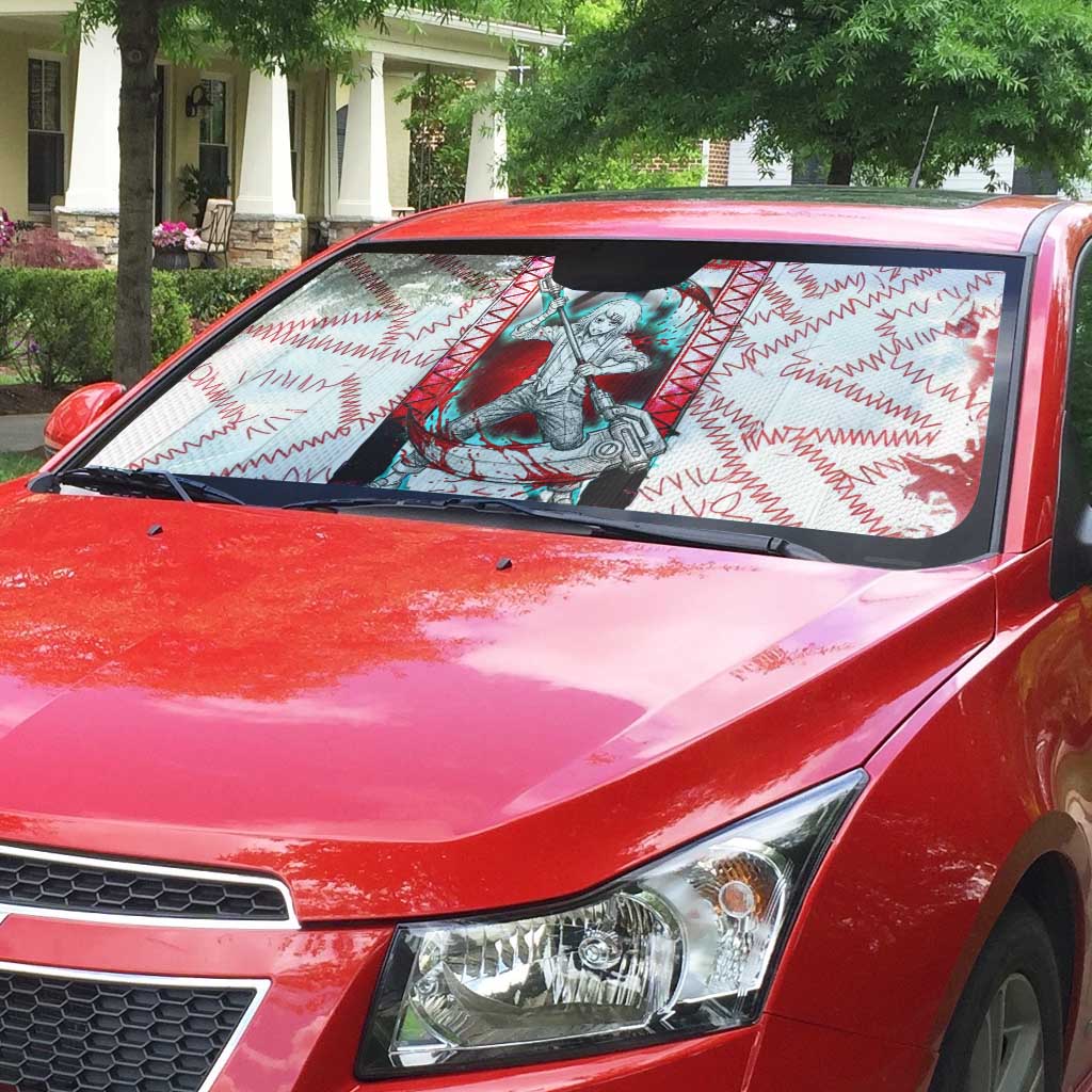 Juuzou Suzuya Tokyo Ghoul Auto Sun Shade Grunge Anime Style with Roman Numeral Motif