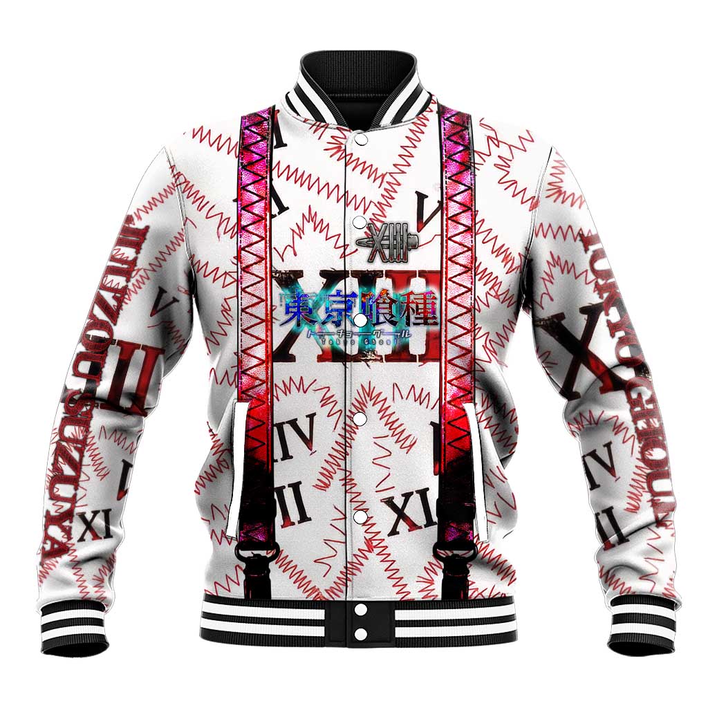 Juuzou Suzuya Tokyo Ghoul Baseball Jacket Grunge Anime Style with Roman Numeral Motif